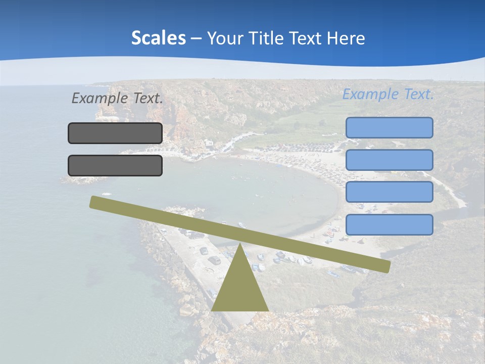 Beach Black Sea View PowerPoint Template