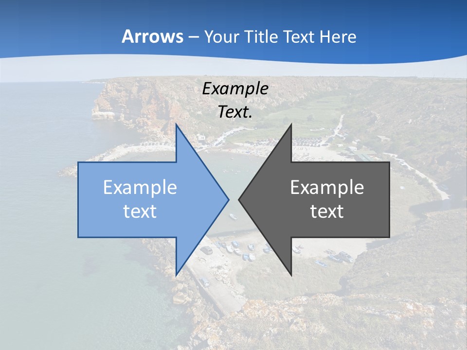 Beach Black Sea View PowerPoint Template