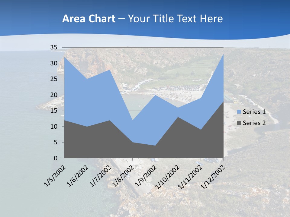 Beach Black Sea View PowerPoint Template