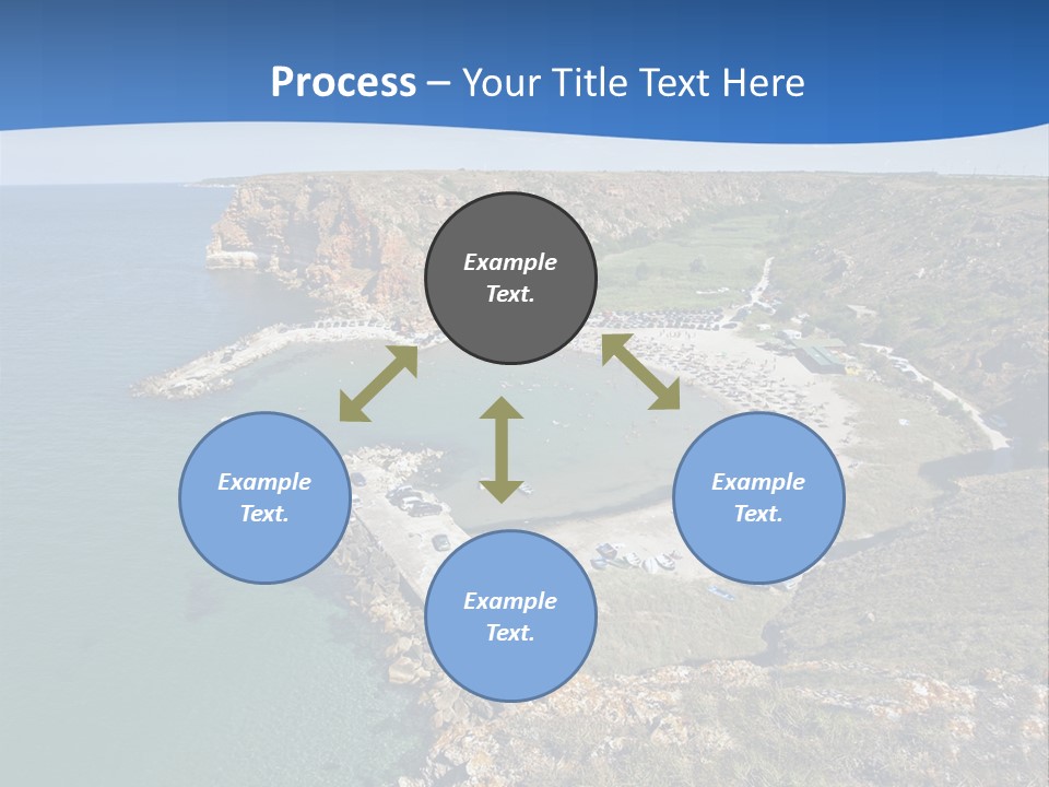 Beach Black Sea View PowerPoint Template