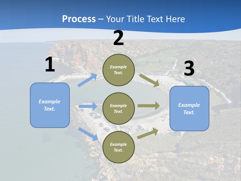 Beach Black Sea View PowerPoint Template