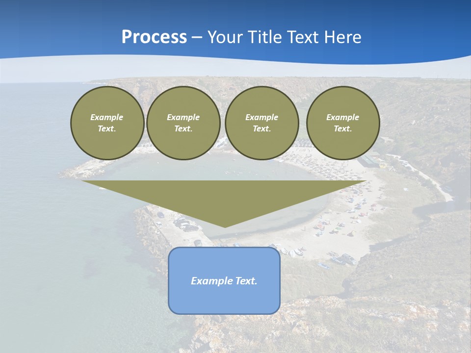 Beach Black Sea View PowerPoint Template