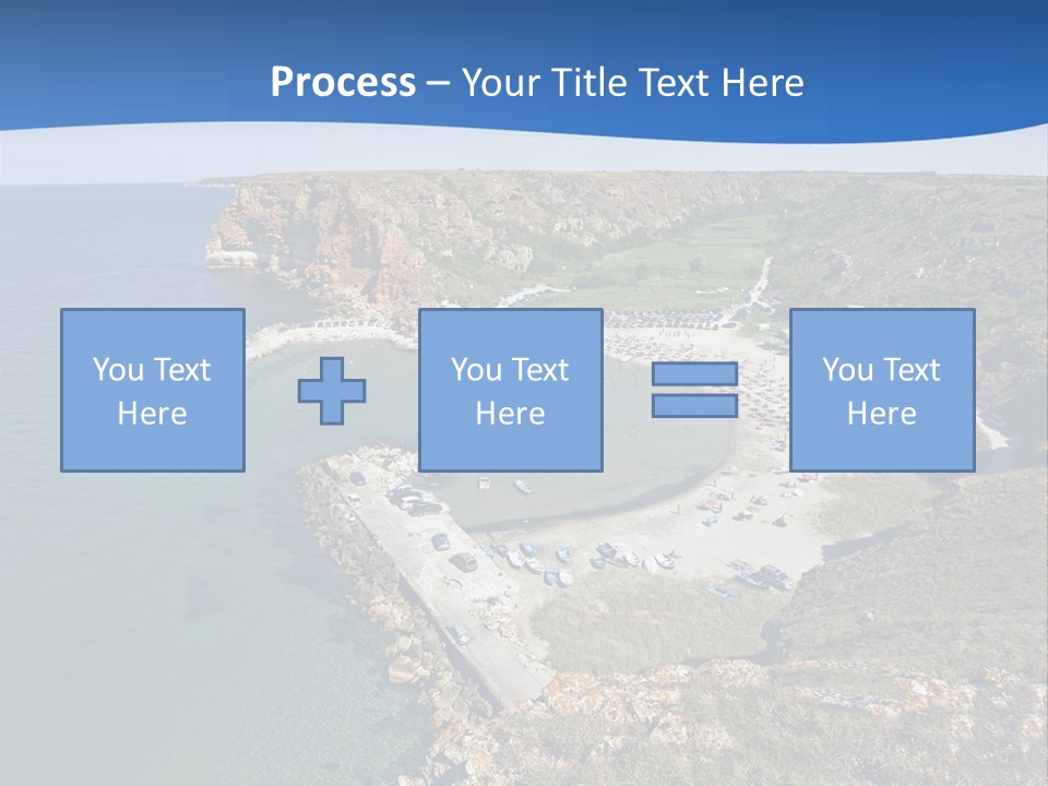 Beach Black Sea View PowerPoint Template