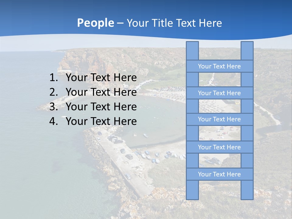 Beach Black Sea View PowerPoint Template