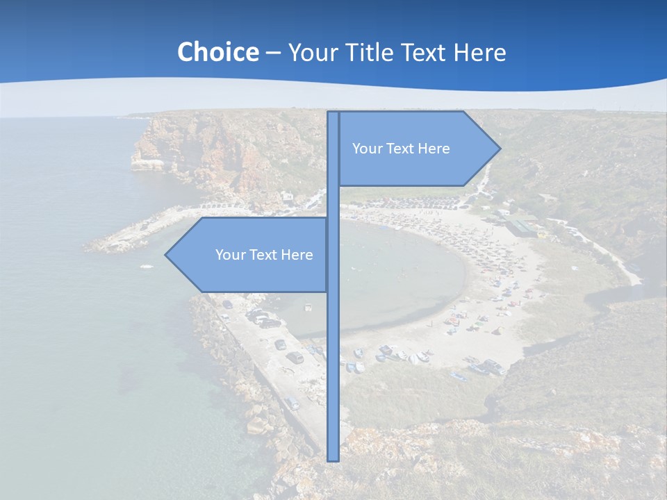 Beach Black Sea View PowerPoint Template