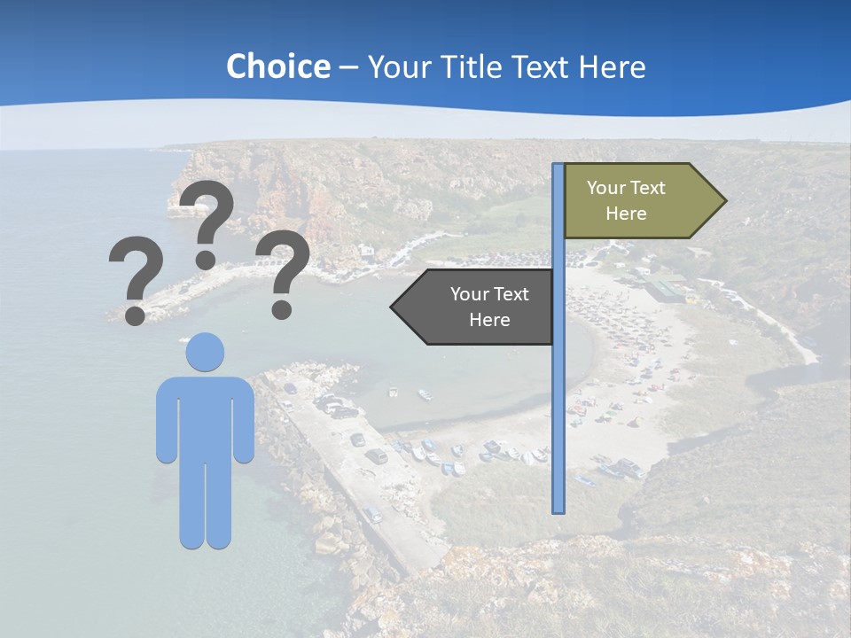 Beach Black Sea View PowerPoint Template