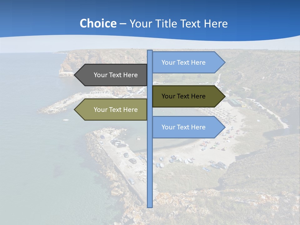 Beach Black Sea View PowerPoint Template
