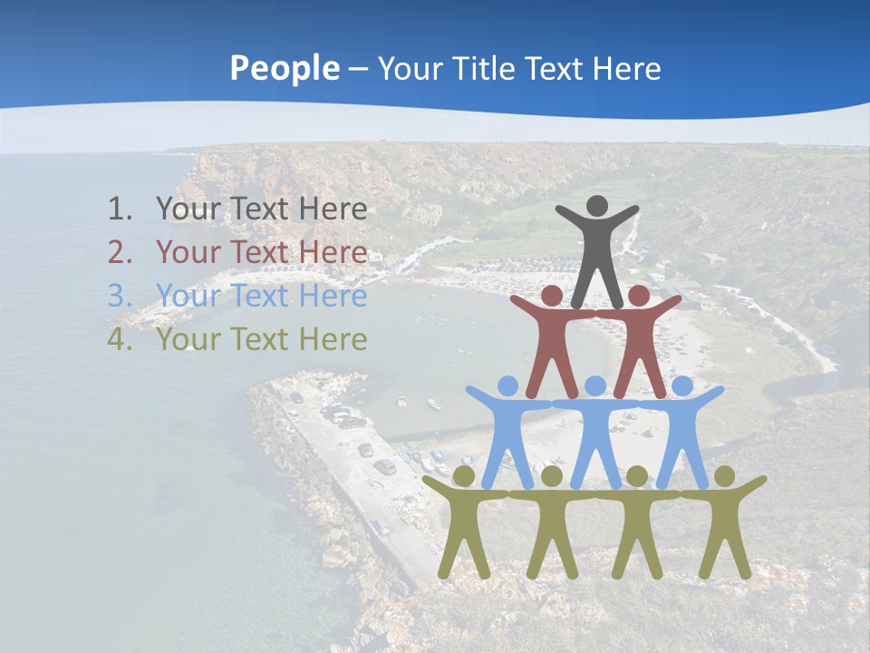 Beach Black Sea View PowerPoint Template