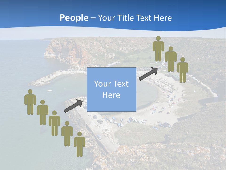 Beach Black Sea View PowerPoint Template