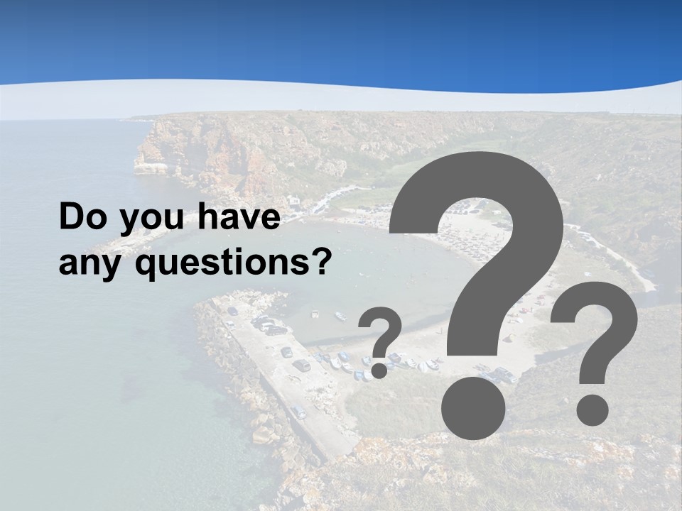 Beach Black Sea View PowerPoint Template