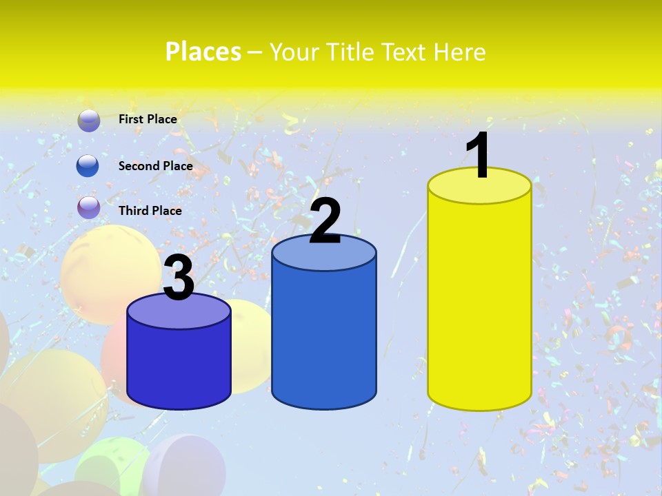 Colorful Sunlight Confetti PowerPoint Template