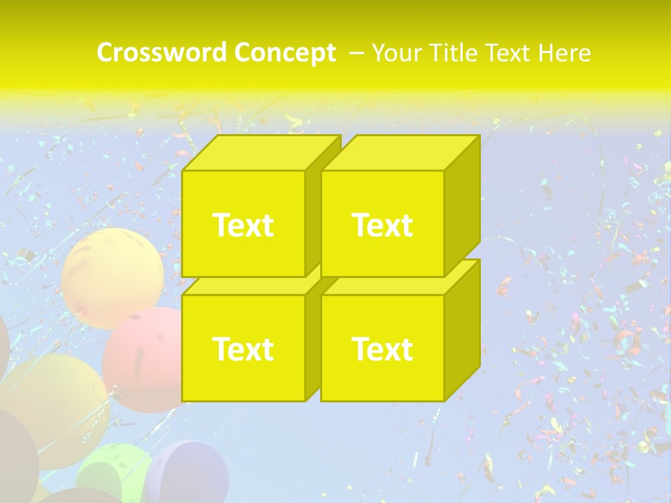 Colorful Sunlight Confetti PowerPoint Template