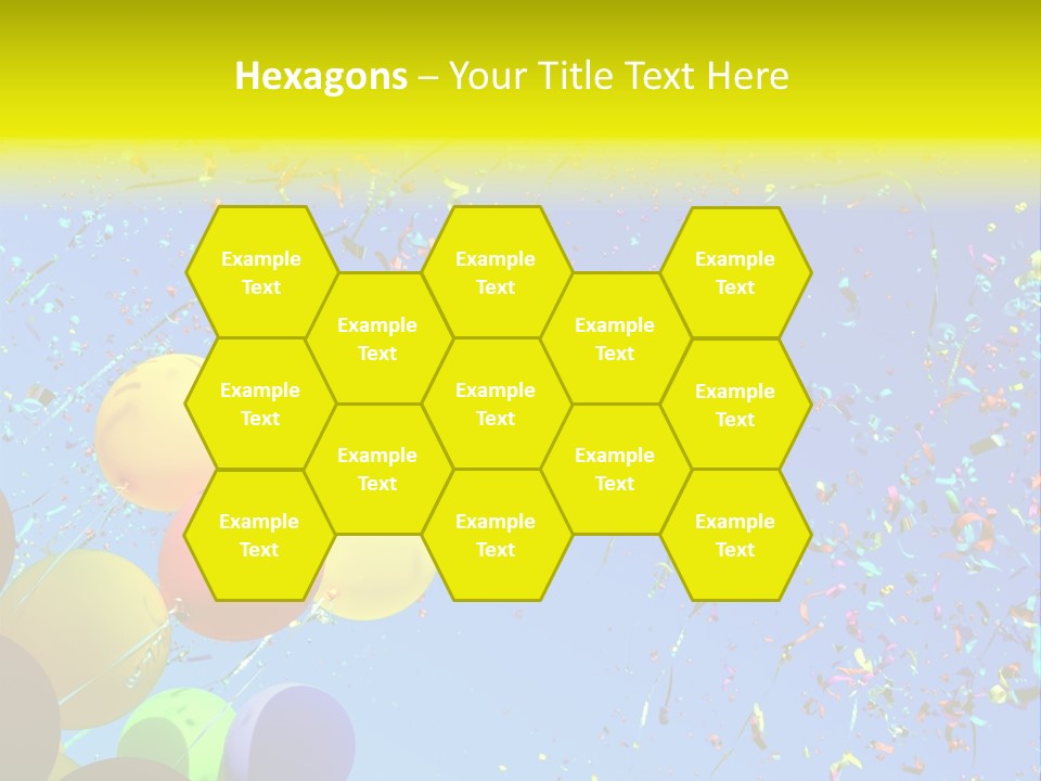 Colorful Sunlight Confetti PowerPoint Template