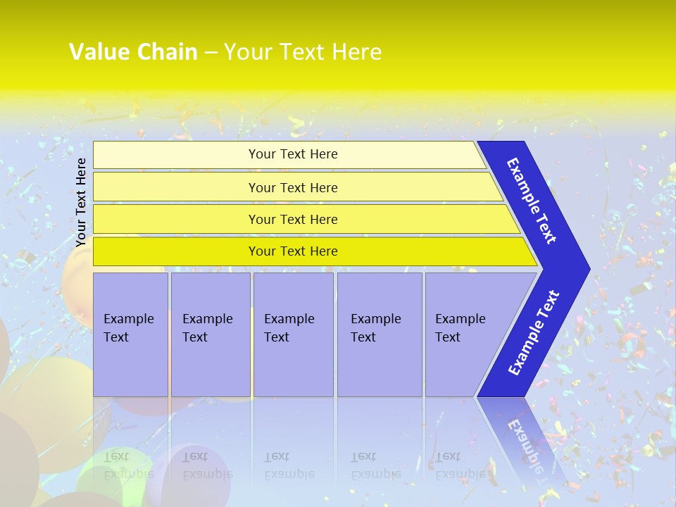 Colorful Sunlight Confetti PowerPoint Template