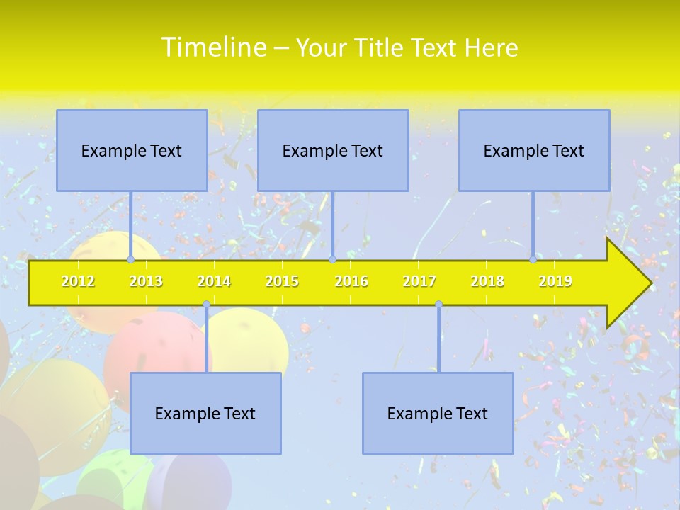 Colorful Sunlight Confetti PowerPoint Template