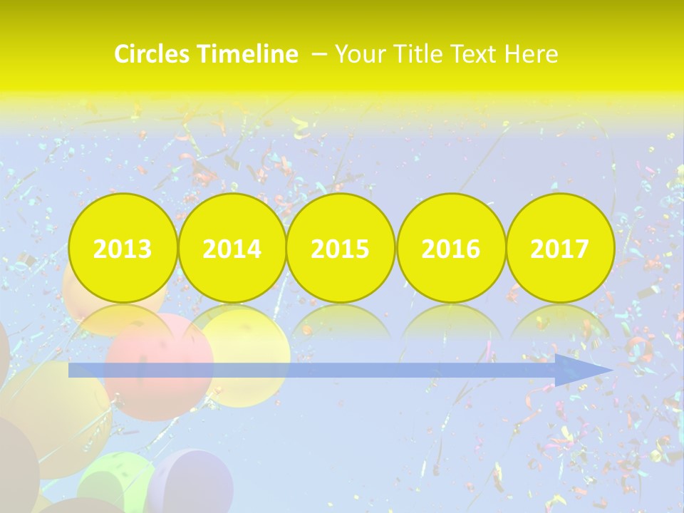 Colorful Sunlight Confetti PowerPoint Template