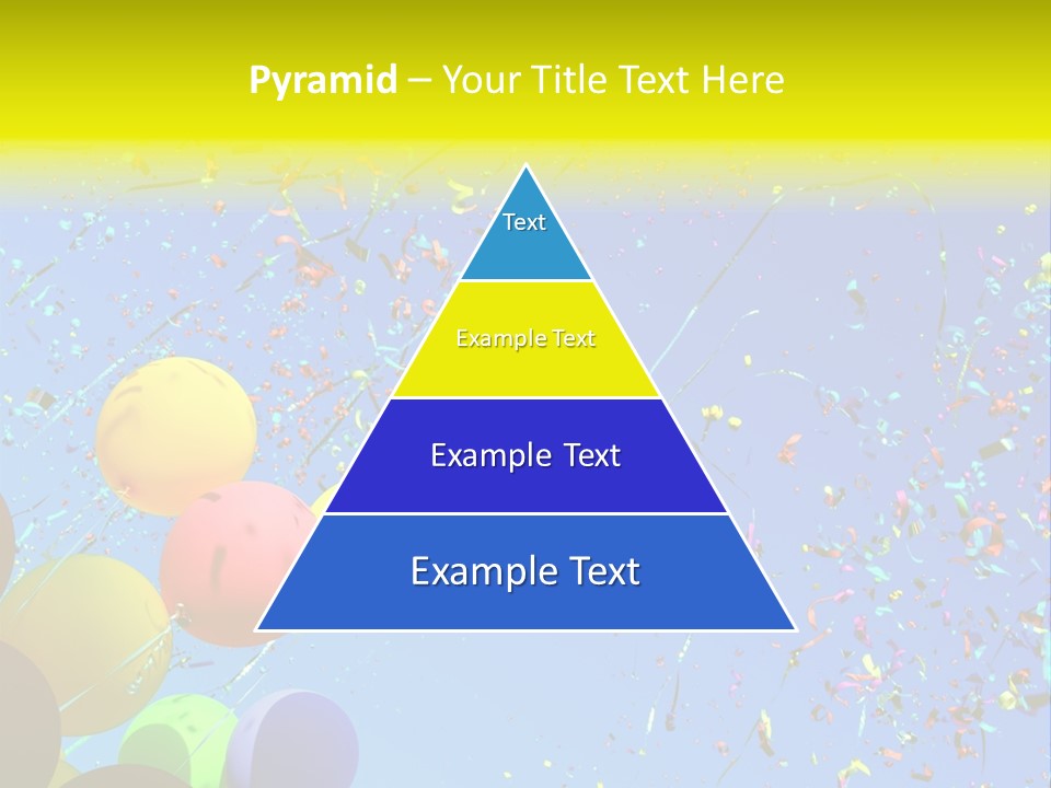 Colorful Sunlight Confetti PowerPoint Template