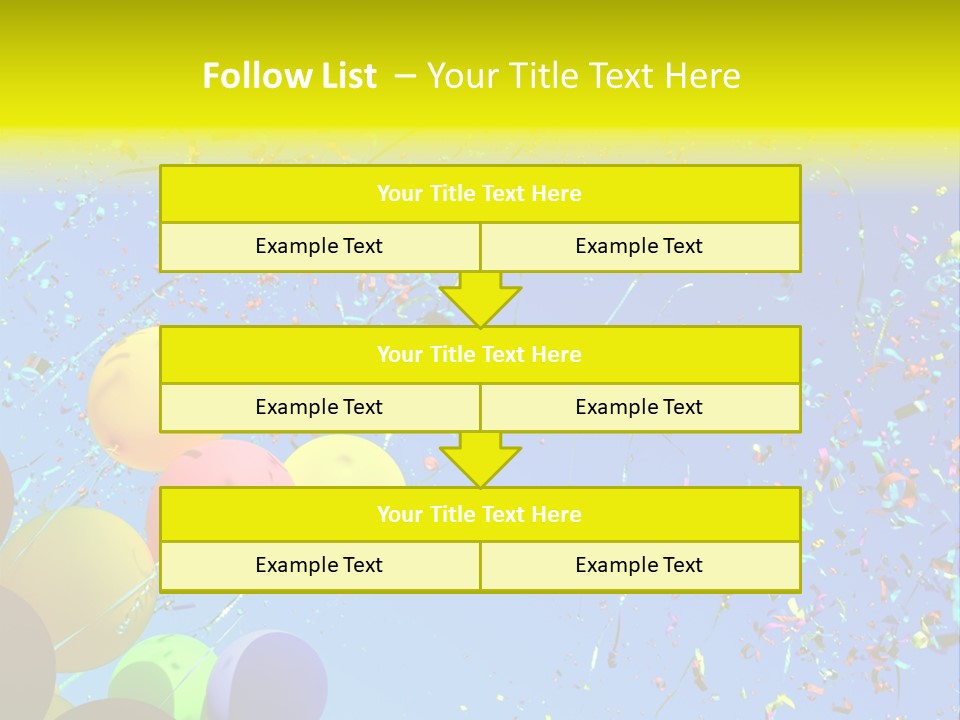 Colorful Sunlight Confetti PowerPoint Template