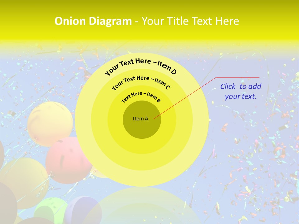 Colorful Sunlight Confetti PowerPoint Template