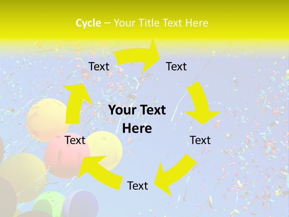 Colorful Sunlight Confetti PowerPoint Template