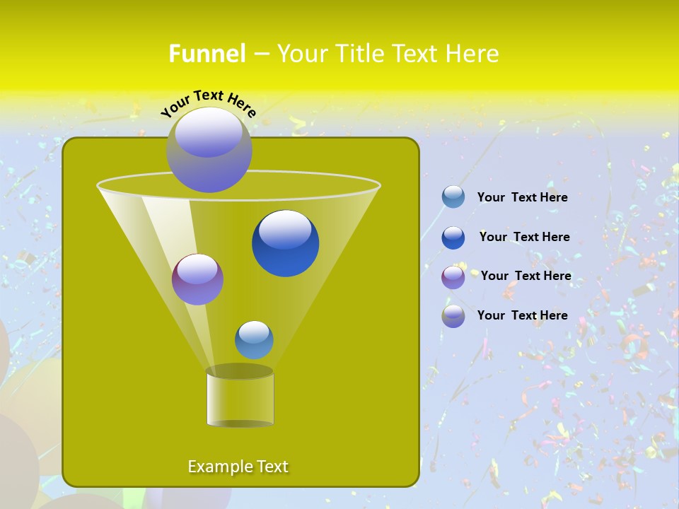 Colorful Sunlight Confetti PowerPoint Template