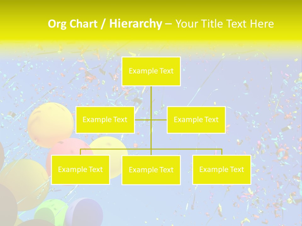 Colorful Sunlight Confetti PowerPoint Template