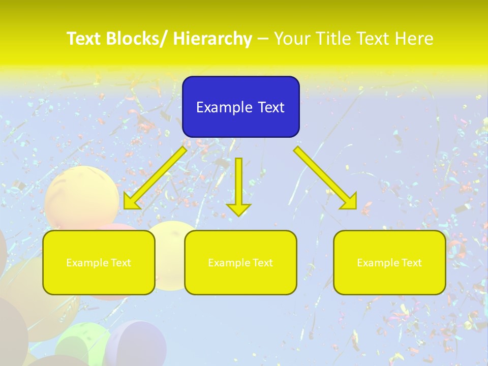 Colorful Sunlight Confetti PowerPoint Template