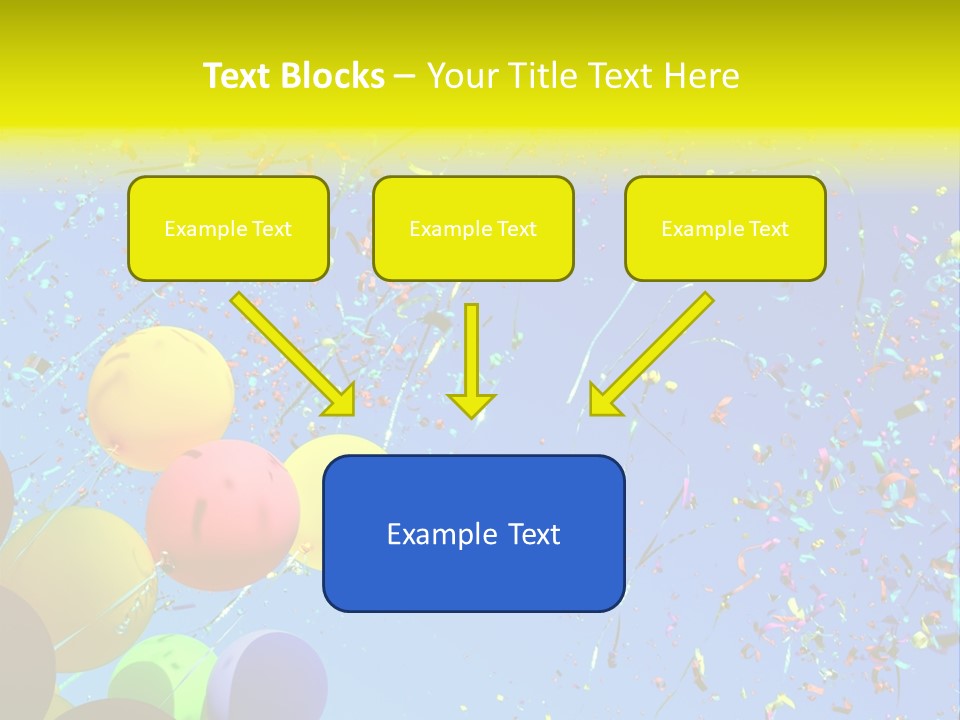 Colorful Sunlight Confetti PowerPoint Template