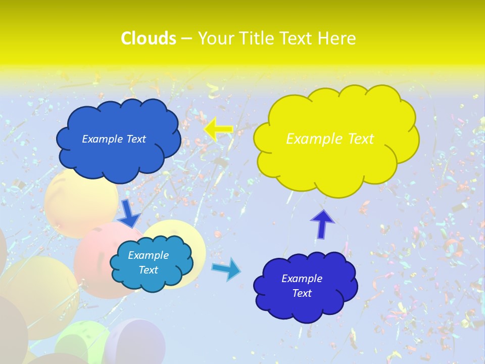 Colorful Sunlight Confetti PowerPoint Template