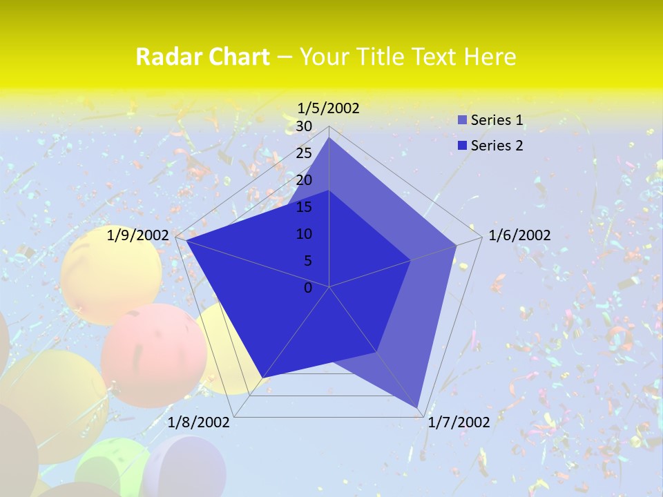 Colorful Sunlight Confetti PowerPoint Template