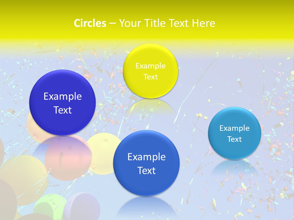 Colorful Sunlight Confetti PowerPoint Template