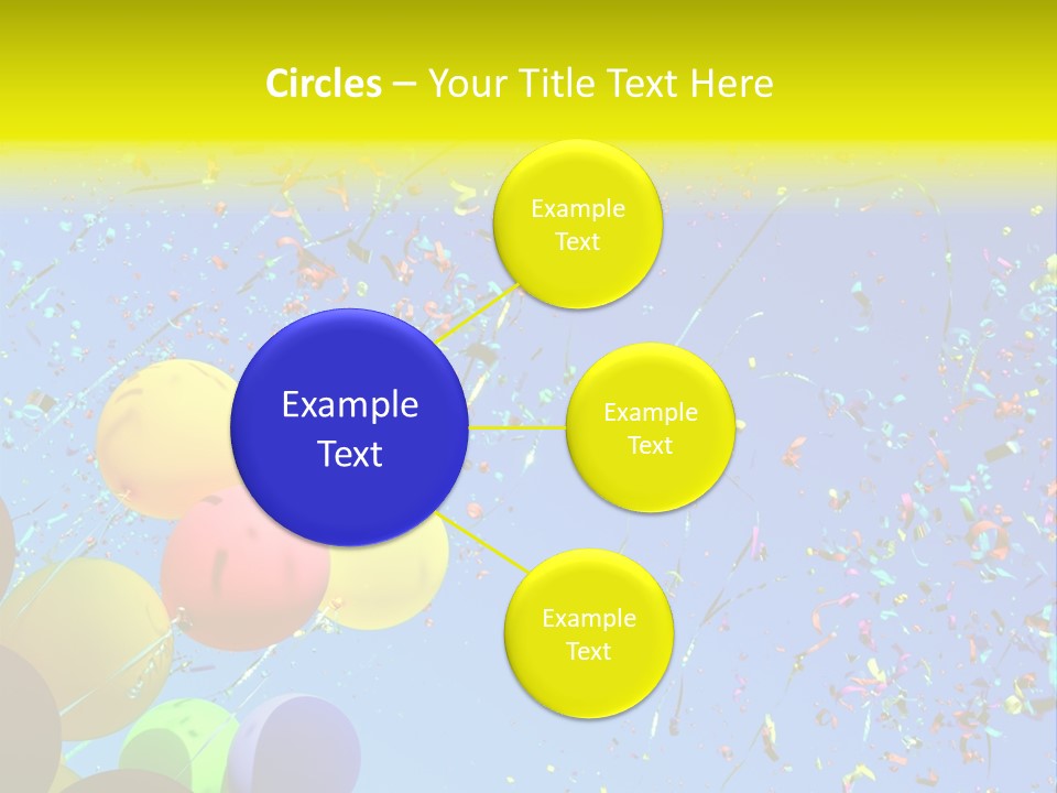 Colorful Sunlight Confetti PowerPoint Template