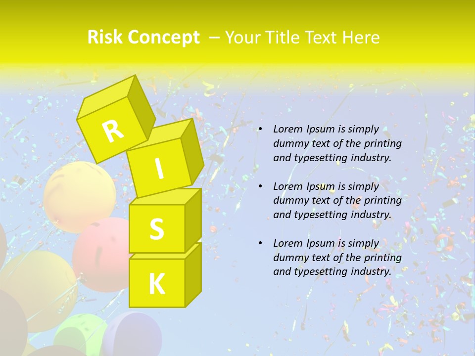 Colorful Sunlight Confetti PowerPoint Template