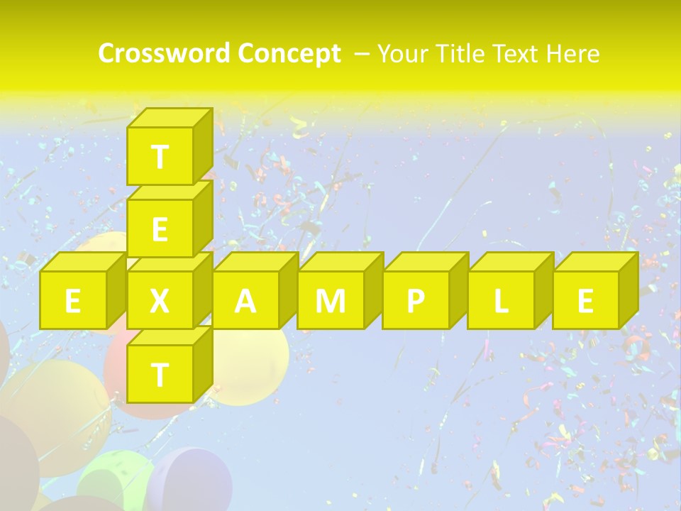 Colorful Sunlight Confetti PowerPoint Template