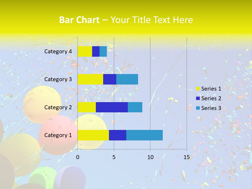Colorful Sunlight Confetti PowerPoint Template