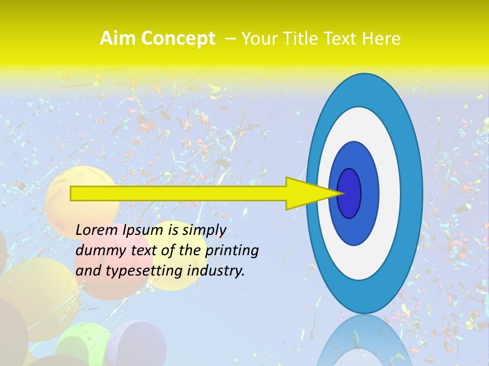 Colorful Sunlight Confetti PowerPoint Template