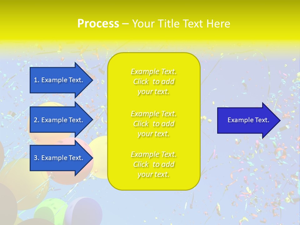 Colorful Sunlight Confetti PowerPoint Template