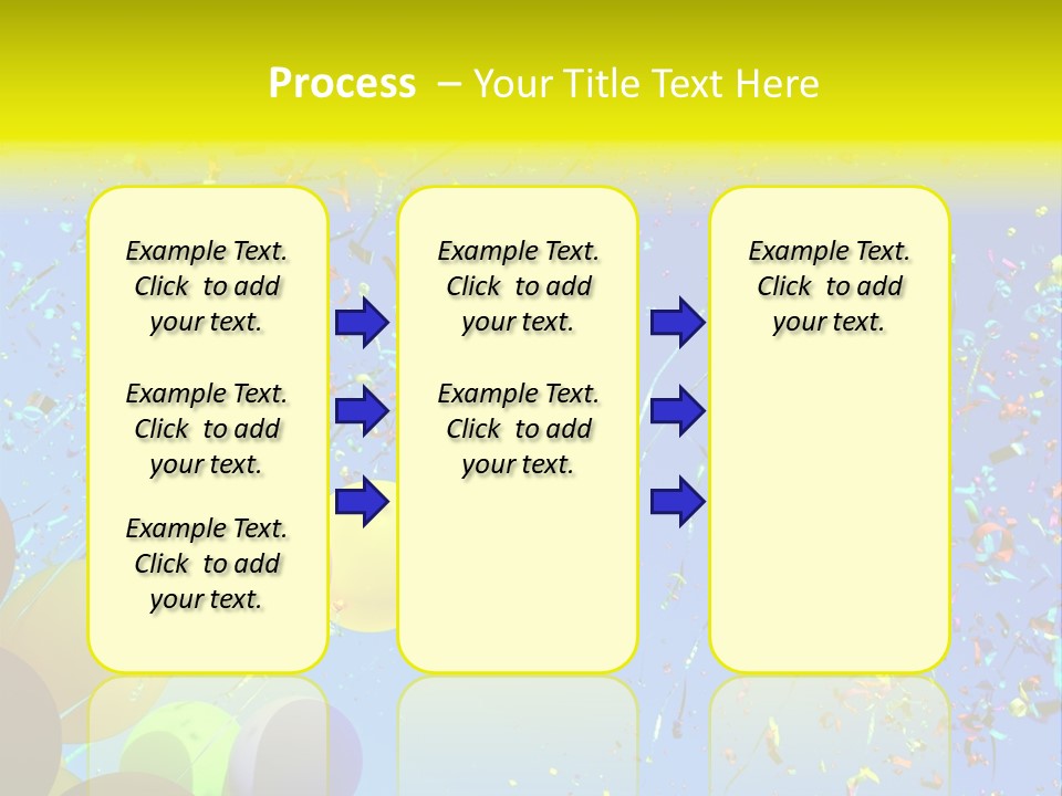 Colorful Sunlight Confetti PowerPoint Template
