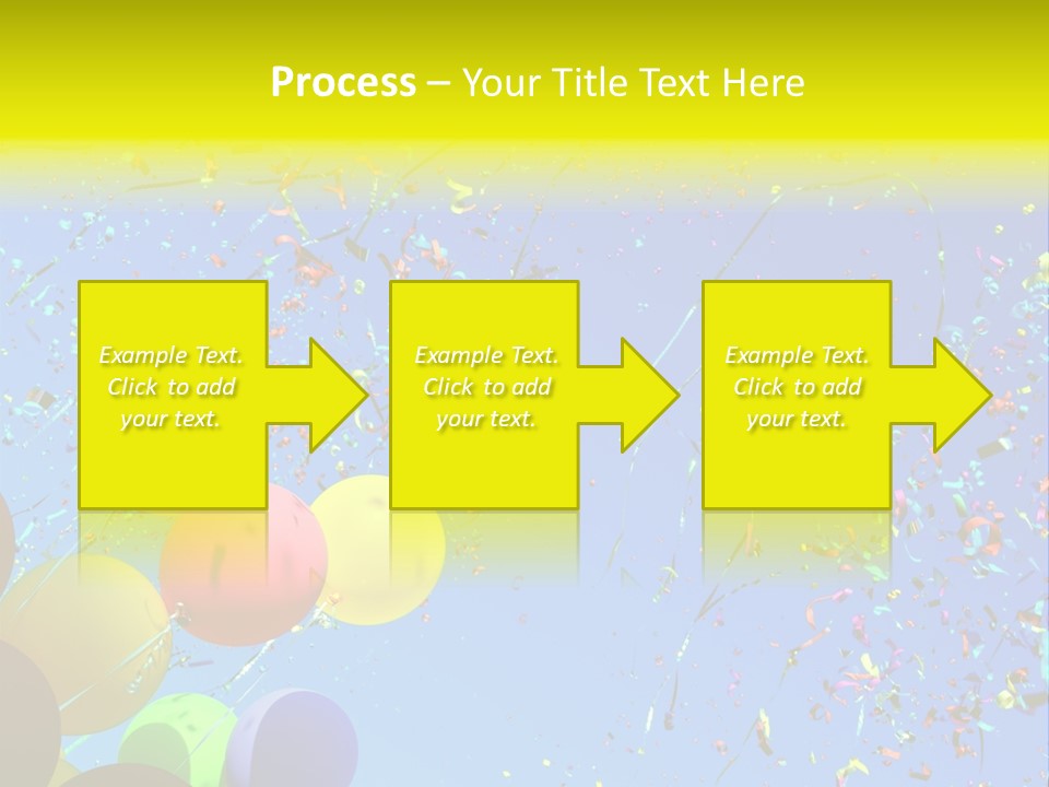 Colorful Sunlight Confetti PowerPoint Template