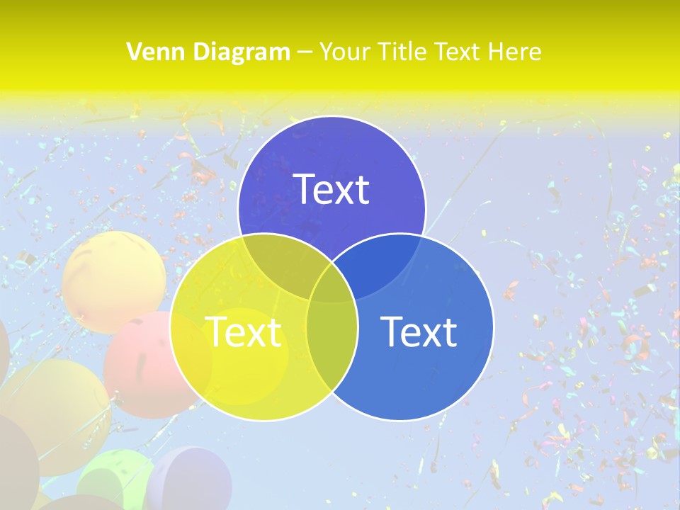 Colorful Sunlight Confetti PowerPoint Template