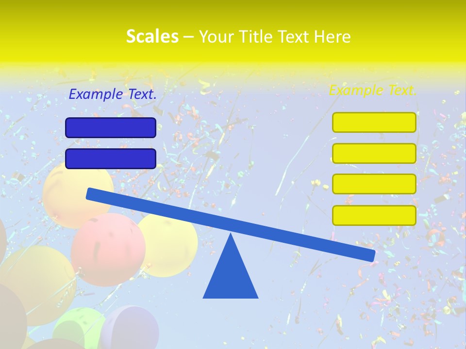 Colorful Sunlight Confetti PowerPoint Template