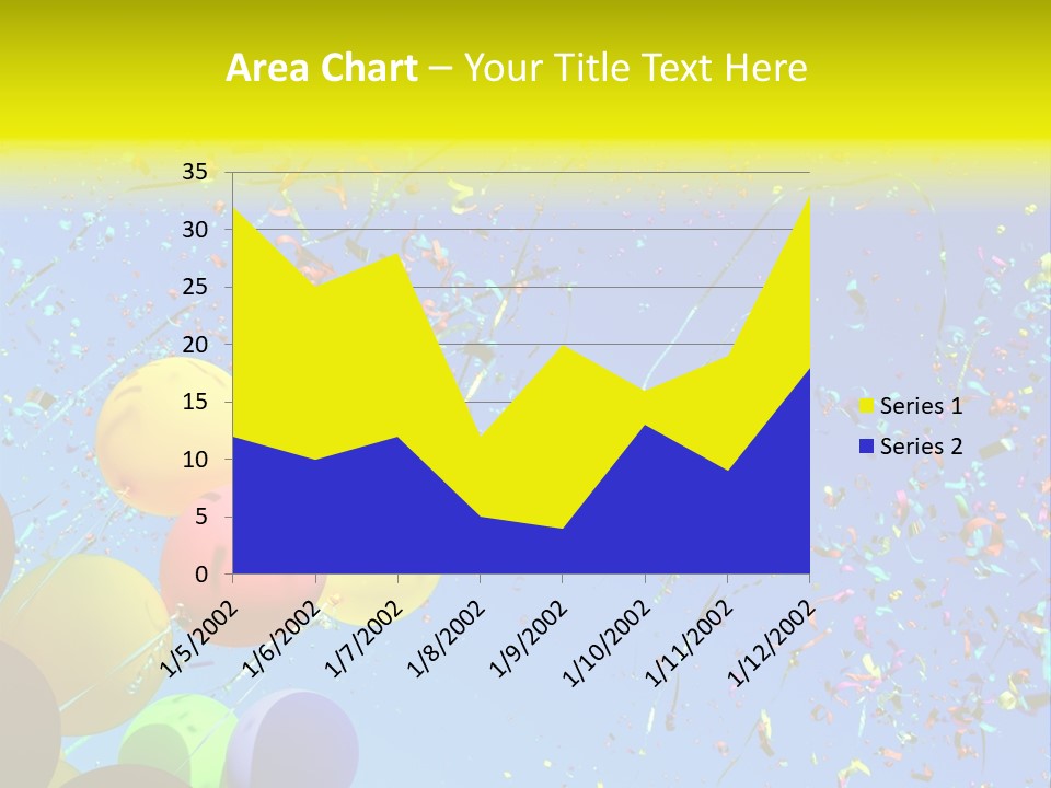 Colorful Sunlight Confetti PowerPoint Template