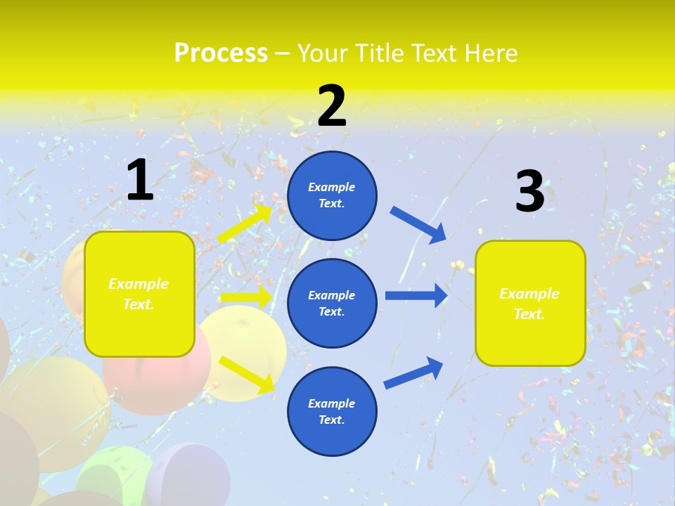 Colorful Sunlight Confetti PowerPoint Template