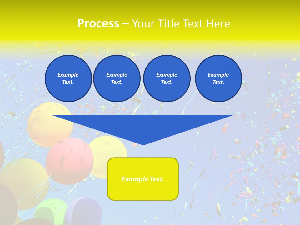 Colorful Sunlight Confetti PowerPoint Template