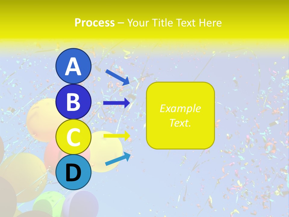 Colorful Sunlight Confetti PowerPoint Template