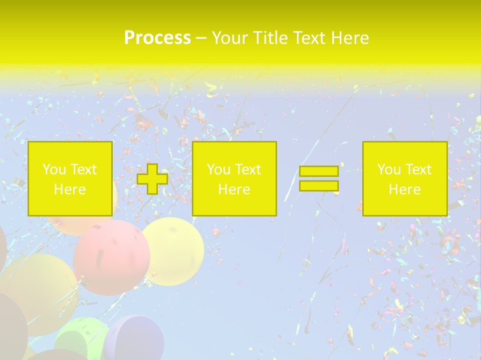 Colorful Sunlight Confetti PowerPoint Template