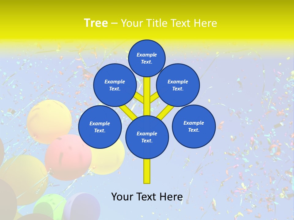 Colorful Sunlight Confetti PowerPoint Template