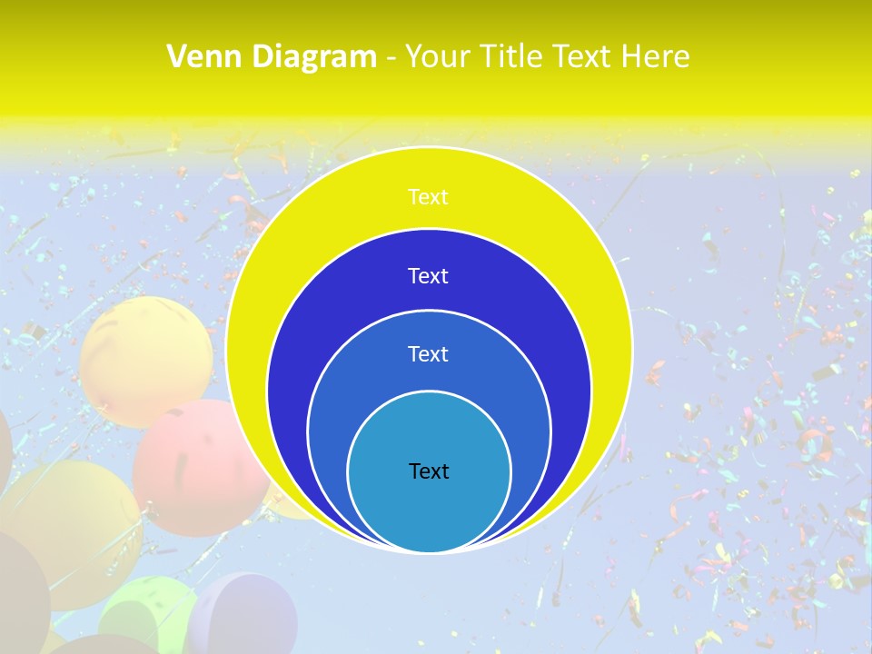 Colorful Sunlight Confetti PowerPoint Template