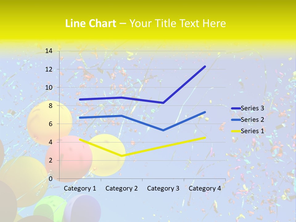 Colorful Sunlight Confetti PowerPoint Template