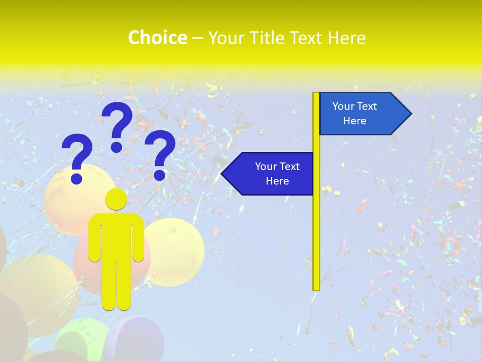 Colorful Sunlight Confetti PowerPoint Template